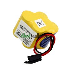 Vaihtoakku Fanuc A06B-6114-K504 ConNector 6V mustalle A98L-0031-0025