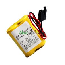 Vaihtoakku Fanucille A98L-0031-0011 # L BR-AGCF2W A06B-6093-K001 musta liitin